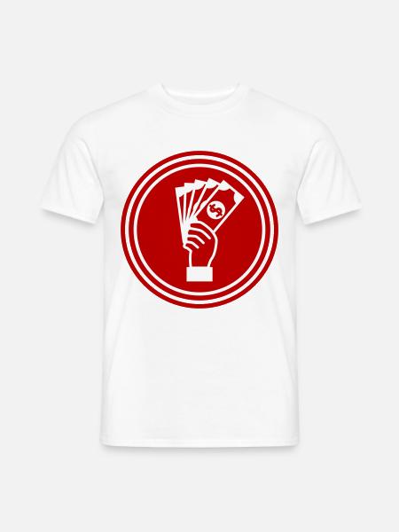 Geld Money silhouette - Männer T-Shirt - Weiß