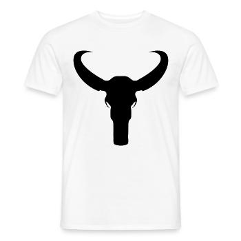 Bulle Skelett - Männer T-Shirt - Weiß - Vorne - AI Model Male 178 dark (178cm)