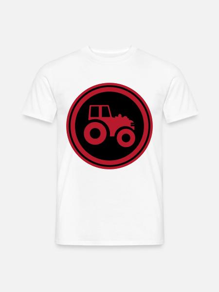 Tractor Symbol - Men's T-Shirt - white