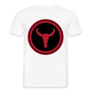 Bulle Skelett - Männer T-Shirt - Weiß - Vorne - AI Model Male 178 dark (178cm)