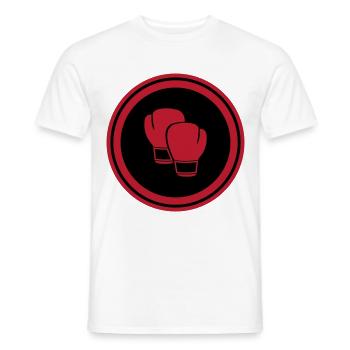 Boxing - Men's T-Shirt - white - Front - AI Model Male 178 dark (178cm)