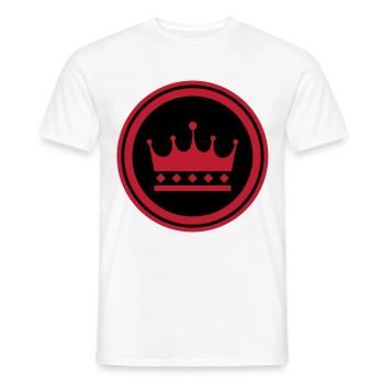 Krone Symbol - Männer T-Shirt - Weiß - Vorne - AI Model Male 178 dark (178cm)