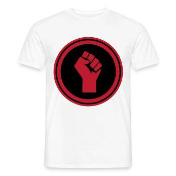 Main Faust - T-shirt homme - blanc - Devant - AI Model Male 178 dark (178cm)