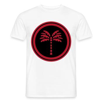Symbole de la paume - T-shirt homme - blanc - Devant - AI Model Male 178 dark (178cm)