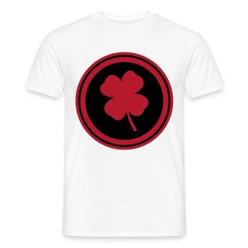 Symbole du trèfle - T-shirt homme - blanc - Devant - AI Model Male 178 dark (178cm)