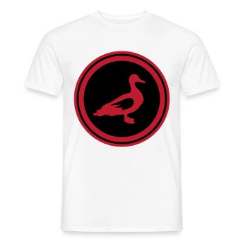 Animal canard - T-shirt homme - blanc - Devant - AI Model Male 178 dark (178cm)