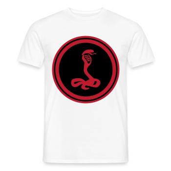 Cobra serpent - T-shirt homme - blanc - Devant - AI Model Male 178 dark (178cm)