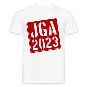 Jga 2023 Junggesellenabschied - Männer T-Shirt - Weiß - Vorne - AI Model Male 178 dark (178cm)