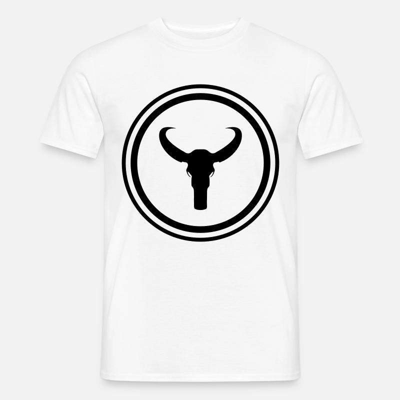Bulle Skelett - Männer T-Shirt - Weiß