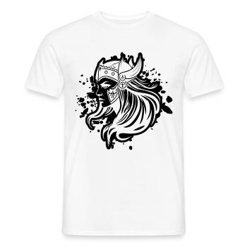 Viking Femme Guerrière Viking - T-shirt homme - blanc - Devant - AI Model Male 178 dark (178cm)