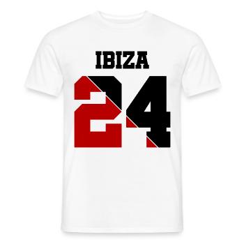 Ibiza 24 - T-shirt homme - blanc - Devant - AI Model Male 178 dark (178cm)