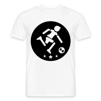 Joueur de football Joueur de football - T-shirt homme - blanc - Devant - AI Model Male 178 dark (178cm)