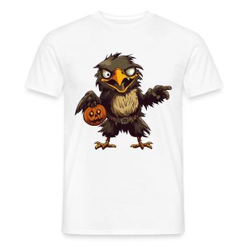 Aigle Halloween Bande Dessinée Drôle - T-shirt homme - blanc - Devant - AI Model Male 178 dark (178cm)