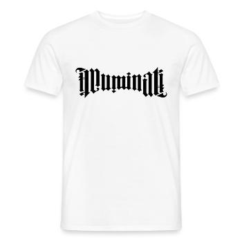 illuminati - Männer T-Shirt - Weiß - Vorne - AI Model Male 178 dark (178cm)