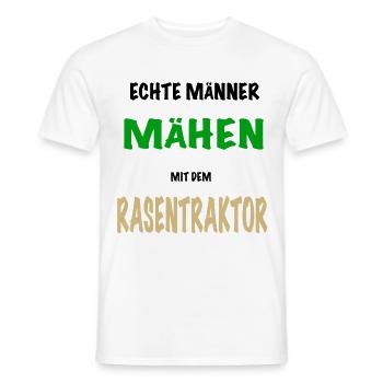 rasentraktor - Männer T-Shirt - Weiß - Vorne - AI Model Male 178 dark (178cm)