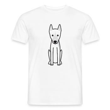 Canarien Warren Hound Dog Cartoon Kawaii Illustrat - T-shirt homme - blanc - Devant - AI Model Male 178 dark (178cm)