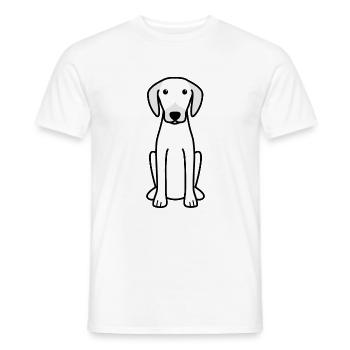 Broholmer Dog Cartoon Kawaii Illustration - T-shirt homme - blanc - Devant - AI Model Male 178 dark (178cm)