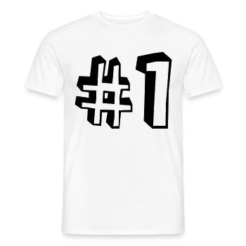 Gagnant numéro un de la première place - T-shirt homme - blanc - Devant - AI Model Male 178 dark (178cm)