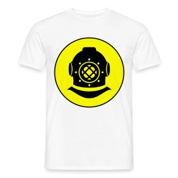 Apnea Diving Circle - Men's T-Shirt - white - Front - AI Model Male 178 dark (178cm)