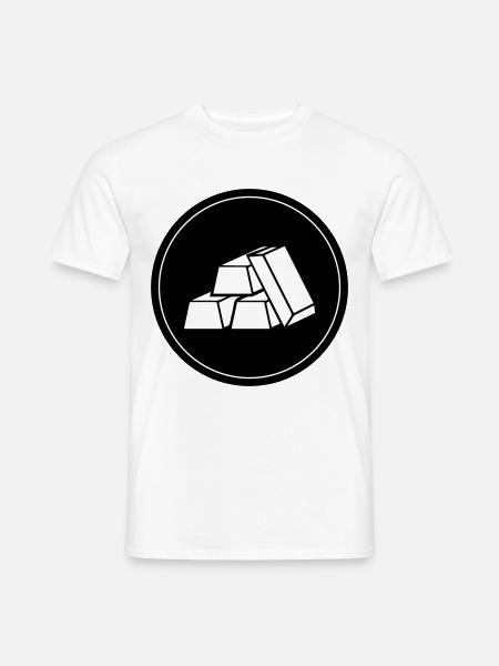 Gold Circle icon - Men's T-Shirt - white