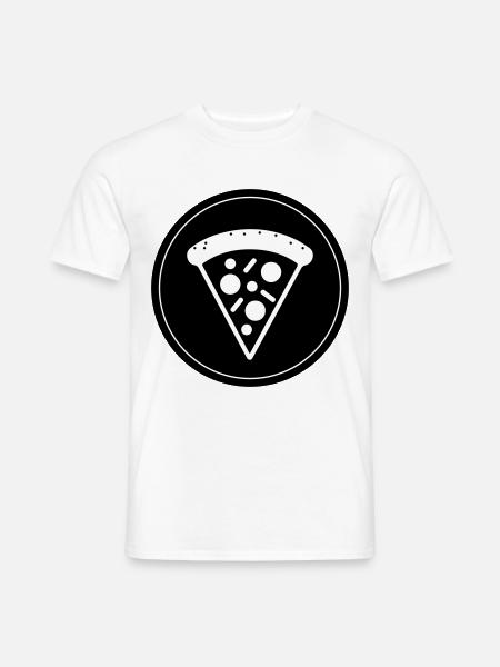 Pizza Icon Circle - Men's T-Shirt - white