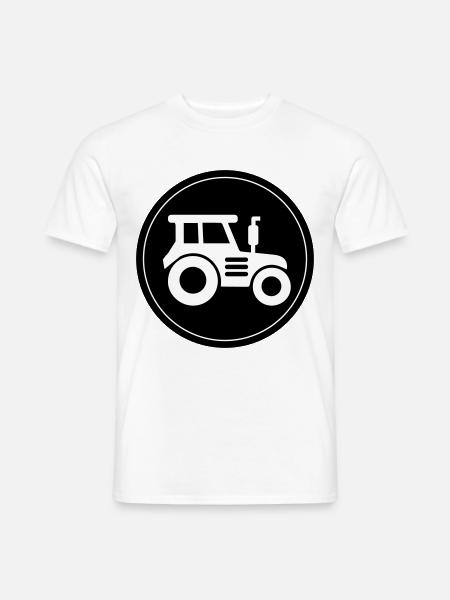 Tractor icon circle - Men's T-Shirt - white