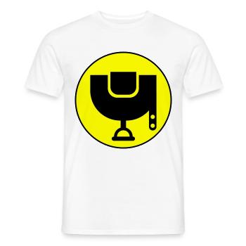 Saddle icon - Men's T-Shirt - white - Front - AI Model Male 178 dark (178cm)