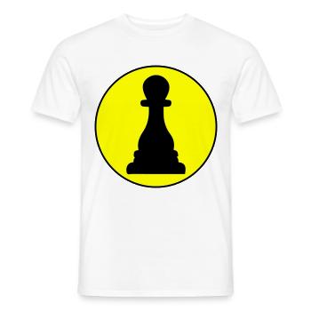 Läufer Bauer Schachfigur - Männer T-Shirt - Weiß - Vorne - AI Model Male 178 dark (178cm)