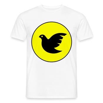 Symbole de la colombe - T-shirt homme - blanc - Devant - AI Model Male 178 dark (178cm)
