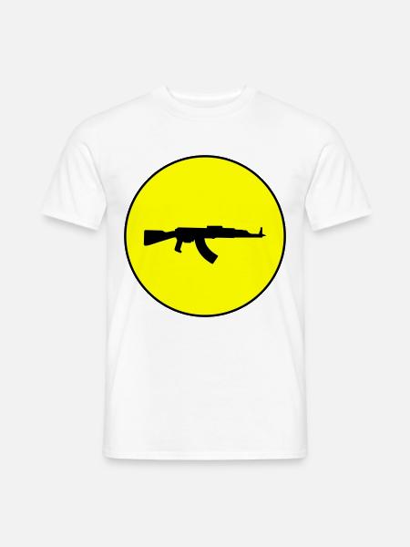 Gewehr icon symbol - Männer T-Shirt - Weiß