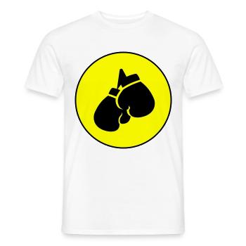 Boxhandschuhe symbol - Männer T-Shirt - Weiß - Vorne - AI Model Male 178 dark (178cm)