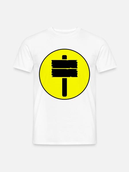 Wegweiser icon - Männer T-Shirt - Weiß