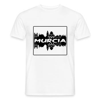 Murcia Spain Skyline Silhouette Travel Souvenir - Men's T-Shirt - white - Front - AI Model Male 178 dark (178cm)