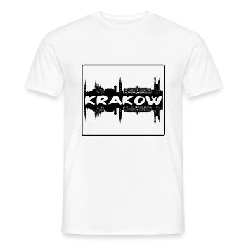 Krakau Polen Skyline Silhouette Reisesouvenir - Männer T-Shirt - Weiß - Vorne - AI Model Male 178 dark (178cm)