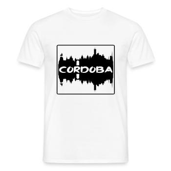 Cordoba Argentine Skyline Silhouette Travel Souven - T-shirt homme - blanc - Devant - AI Model Male 178 dark (178cm)