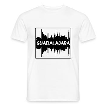 Guadalajara Mexiko Skyline Silhouette Reisen Souve - Männer T-Shirt - Weiß - Vorne - AI Model Male 178 dark (178cm)