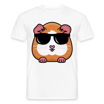Guinea Pig Graphic Guinea Pig Owner Pet Cavy Anima - Männer T-Shirt - Weiß - Vorne - AI Model Male 178 dark (178cm)