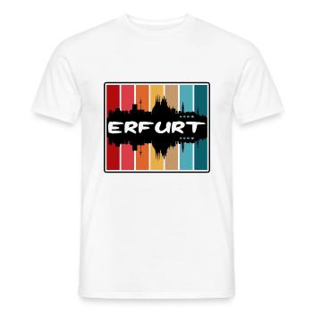 Erfurt Allemagne Skyline Silhouette Souvenir de voyage - T-shirt homme - blanc - Devant - AI Model Male 178 dark (178cm)
