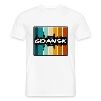 Danzig Polen Skyline Silhouette Reise Souvenir - Männer T-Shirt - Weiß - Vorne - AI Model Male 178 dark (178cm)