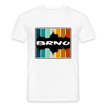 Brünn Tschechien Skyline Silhouette Reise Souvenir - Männer T-Shirt - Weiß - Vorne - AI Model Male 178 dark (178cm)