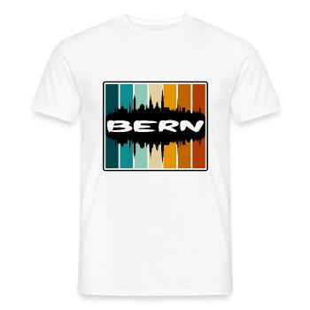 Berne Suisse Skyline Silhouette Travel Souveni - T-shirt homme - blanc - Devant - AI Model Male 178 dark (178cm)