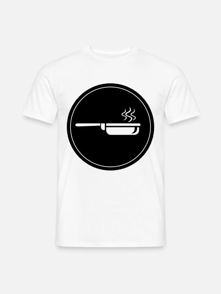 Cooking pan - Men's T-Shirt - white