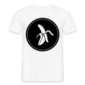 Icône Banane - T-shirt homme - blanc - Devant - AI Model Male 178 dark (178cm)