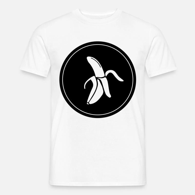 Banane Icon - Männer T-Shirt - Weiß