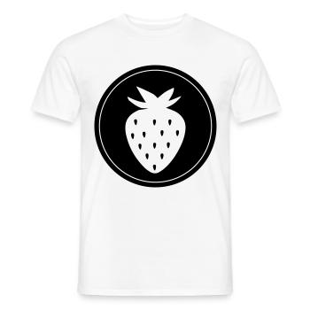 Frucht Erdbeere - Männer T-Shirt - Weiß - Vorne - AI Model Male 178 dark (178cm)