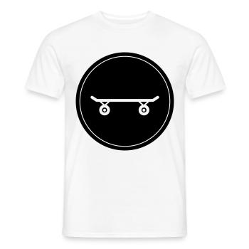 Skateboard Skaters - T-shirt homme - blanc - Devant - AI Model Male 178 dark (178cm)
