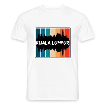 Kuala Lumpur Malaysia Skyline Silhouette Reisen So - Männer T-Shirt - Weiß - Vorne - AI Model Male 178 dark (178cm)
