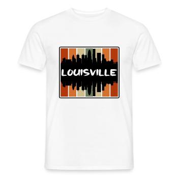 Louisville Kentucky USA Skyline Silhouette Reisen - Männer T-Shirt - Weiß - Vorne - AI Model Male 178 dark (178cm)