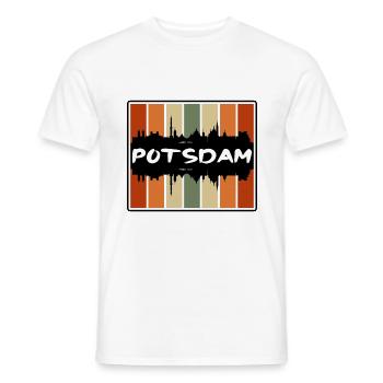 Potsdam Deutschland Skyline Silhouette Reisesouvenir - Männer T-Shirt - Weiß - Vorne - AI Model Male 178 dark (178cm)