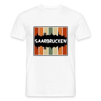 Sarrebruck Allemagne Skyline Silhouette Travel Souv - T-shirt homme - blanc - Devant - AI Model Male 178 dark (178cm)